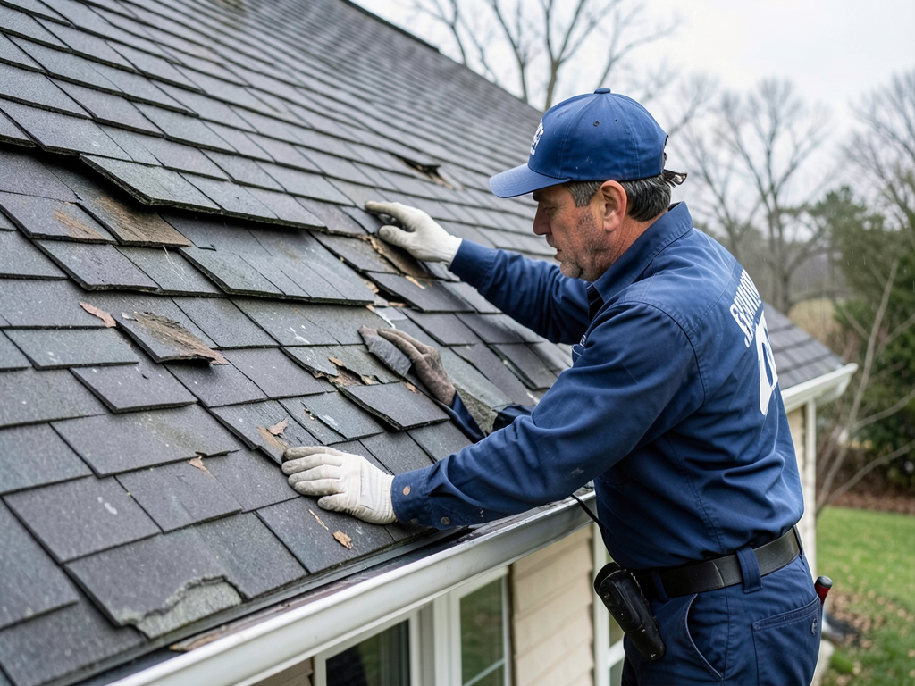 What to do when you find a shingle in your yard after a windy night in Germantown